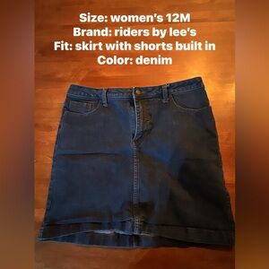 Riders by Lee Denim Midi Skirt